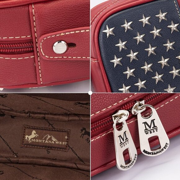 Red Montana West American Patriotic Patriot Collection Bible Cover - Picture 3 of 5
